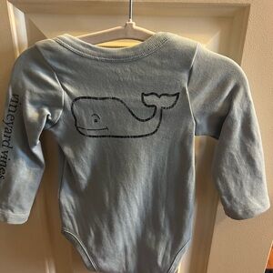 Vineyard Vines Light Blue Whale Bodysuit